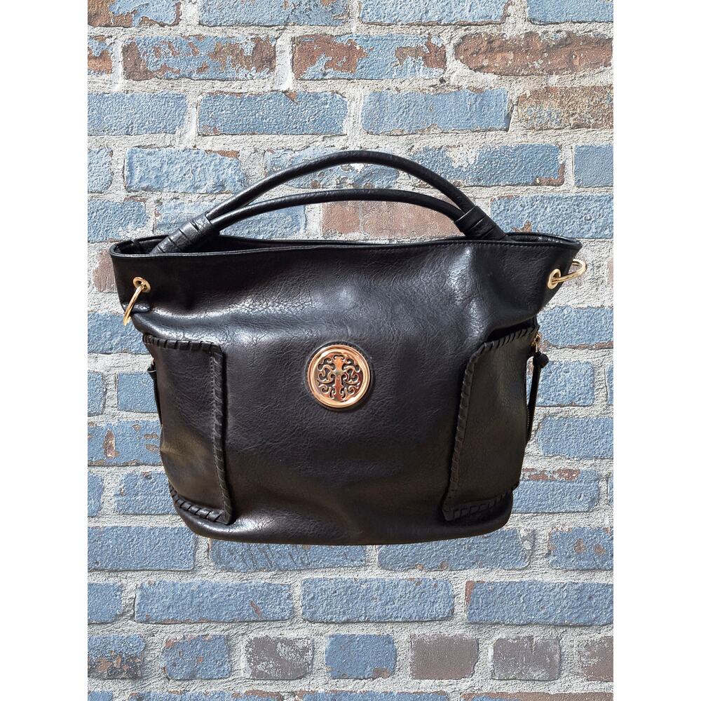 Deluxity Los Angeles NWT Black Handbag with Pockets
